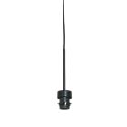 Hanglamp Sparkled Light 3602ZW zwarte pendel zonder kap - Zwart - Elektronica, Kunststof, Metaal - Steinhauer
