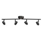 Spot de plafond Bambus 3668ZW Noir 4 lumières sans abat-jours