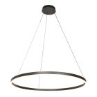 Ceiling lamp Ringlux 3676ZW black pendant lamp with LED ring Ø100