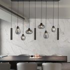 Hanging lamp Reflexion 3796ZW Black with 3 GU10 light tubes