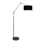 Prestige Chic 3976ZW Floor Lamp with Black Linen Shade