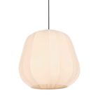 Hängelampe Sable 4123CR - stimmungsvolle Pendelleuchte mit cremefarbener Leinen-Schirm Ø28 cm