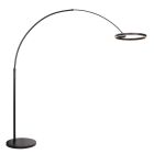 Arc lamp Ringlux 4130ZW black LED floor lamp with allure