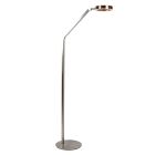 Vloerlamp Ringlux 4138ST stalen LED leeslamp met touchdimmer