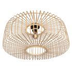 Ceiling lamp Breeza-Beach 4144ZW black with bamboo shade Ø60 cm