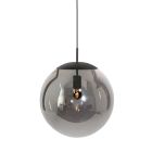 Hängeleuchte Bollique 4186ZW schwarze Lampe mit Rauchglas Ø40 cm