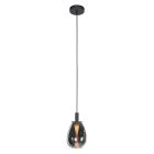 Suspension Glimsy 4200ZW – Verre Noir Ø14,5 cm