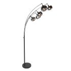 Schwarze 5-Licht Stehlampe Tenebris 4214ZW – Luxuriöse und Stimmungsvolle Beleuchtung