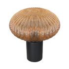 Table lamp Aurelio 4235ZW with ribbed amber ufo glass atmospheric