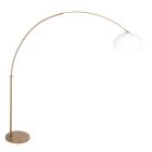 Lampadaire Sparkled Light 4301BR bronze avec abat-jour en plastique blanc
