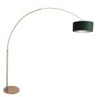 Arc lamp Sparkled Light 4305BR bronze with green velvet shade