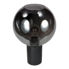 Lampe de table Bloeba 4382ZW avec grand abat-jour en verre fumé Ø30 cm