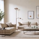 Bronzen vloerlamp Soleil 2 4386BR Lichtkleur instelbaar
