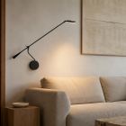 Wall lamp with long swing arm Soleil 2 4387ZW
