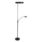 Soleil 2 4388ZW – Zwarte vloerlamp met flexibele leesarm