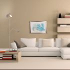 Vloerlamp Zenith 2 4390ST staal met dubbele reflector