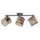 Applique/plafonnier Sumba 4489ZW – design triple en bambou