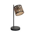 Lampe de table Sumba 4491ZW – avec abat-jour en cylindre en bambou