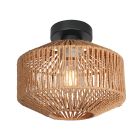 Plafonnier Ropex 4503ZW – abat-jour en corde dans une ambiance scandinave