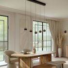 Belluno 4586ZW – 5-light pendant lamp with cable lift