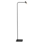 Lampadaire Lumo 4607ZW - lampe de lecture noire moderne avec un design épuré