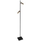 Floor lamp Lumo 4608BR – modern two-light reading lamp with bronze accents