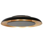 Goldener Schleier 4732ZW luxuriöse Deckenlampe mit schwarzer Oberfläche und goldenem Schimmer