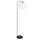 Vloerlamp Stang 4794ZW met grof wit linnen kap