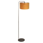 Floor lamp Stang 4801BR with gold velvet shade
