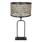 Tafellamp Stang 4804ZW met bamboe kap voor modern sfeerlicht