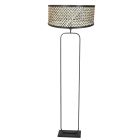 Lampe sur pied Stang 4818ZW - abat-jour en bambou avec armature noire