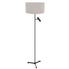 Stehlampe Stang 4837ZW mit Leselicht und grauem Schirm