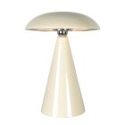 Table lamp Mush 4856CR - atmospheric rechargeable lamp in glossy cream