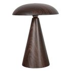 Tafellamp Mush 4856NO donker noten en oplaadbaar met magnetische kap