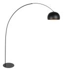 Floor lamp Curve 4912ZW - black arc lamp with black-gold shade