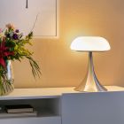 Tafellamp Ancilla 5557ST stijlvolle stalen lamp met wit glas - Staal - Elektronica, Glas, Metaal - Steinhauer (foto 7)