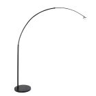 Zwarte vloerlamp / booglamp Sparkled Light 7268ZW zonder kap - Zwart - Elektronica, Kunststof, Metaal - Steinhauer