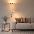 Vloerlamp Biron 7500BR Brons met twee dimmers 2700 Kelvin - Brons - Elektronica, Glas, Metaal - Steinhauer (foto 16)