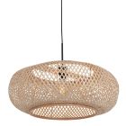 Hanglamp Maze 7505ZW – Beige bamboe lamp met rustige uitstraling - Beige - Bamboe, Hout, Metaal - Steinhauer