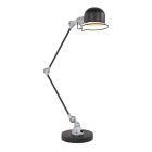 Tafellamp Davin 7655ZW Zwart met kleine fitting E14 - Zwart - Elektronica, Kunststof, Metaal - Steinhauer