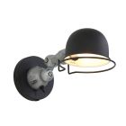 Wandlamp Davin 7657ZW Zwart met kleine fitting E14 - Zwart - Elektronica, Kunststof, Metaal - Steinhauer (foto 2)