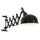 Wandlamp Yorkshire 7774ZW zwarte verstelbare scharnierlamp - Zwart - Elektronica, Kunststof, Metaal - Steinhauer