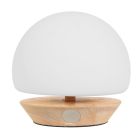 Tafellamp Ancilla 7932BE beuken met wit glas 3 stappen dimbaar - Hout - Glas, Hout - Steinhauer