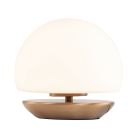 Tafellamp Ancilla 7932BR brons met wit glas en 3 stappen dimbaar - Brons - Elektronica, Glas, Metaal - Steinhauer