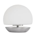 Tafellamp Ancilla 7932ST staal met wit glas en 3 stappen dimbaar - Staal - Elektronica, Glas, Metaal - Steinhauer
