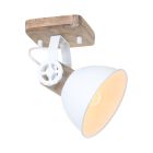 Plafondlamp Gearwood 7968W Wit E27 fitting - Hout - Hout, Metaal - Steinhauer