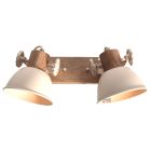 Gearwood 7969CR – Plafonnier crème avec accent en bois