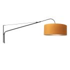 Wandlamp Elegant Classy 8135ZW zwart met goud velours kap Ø50 cm - Goud, Zwart - Metaal, Textiel - Steinhauer (foto 3)