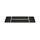 Rechthoekige plafondplaat Mountline I15296S Zwart 100 x 25 x 2,5 cm met ophangbeugel - Zwart - Metaal - Steinhauer