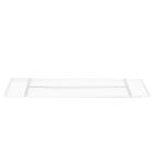 Rechteckige Deckenplatte Mountline I15530S RAL9003 weiß 140 x 25 x 2,5 cm mit Aufhängungshaken